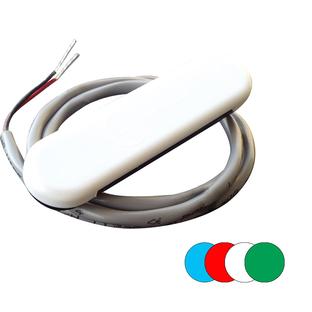 Shadow-Caster Courtesy Light w/2' Lead Wire - White ABS Cover - RGB Multi-Color - 4-Pack - SCM-CL-RGB-4PACK