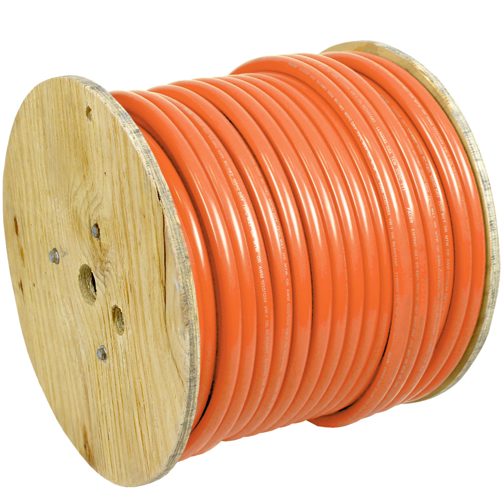 Pacer Orange 6 AWG Battery Cable - 250' - WUL6OR-250