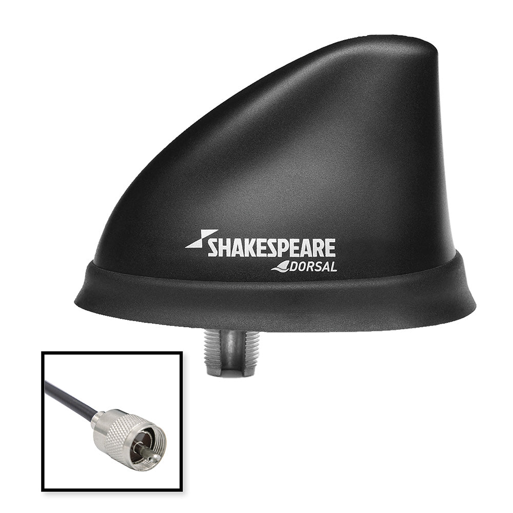 Shakespeare Dorsal Antenna Black Low Profile 26' RGB Cable w/PL-259 - 5912-DS-VHF