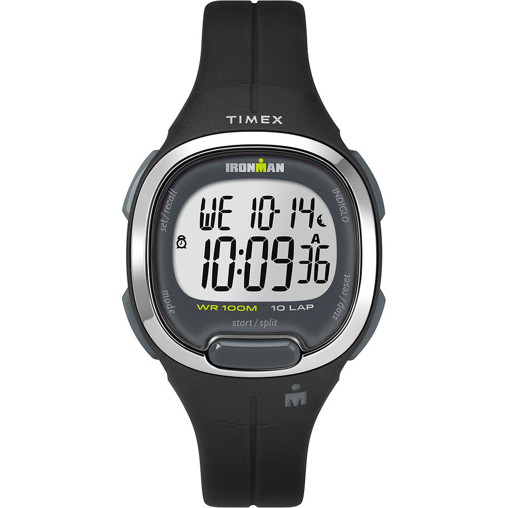 Timex Ironman Essential 10MS Watch - Black & Chrome - TW5M19600