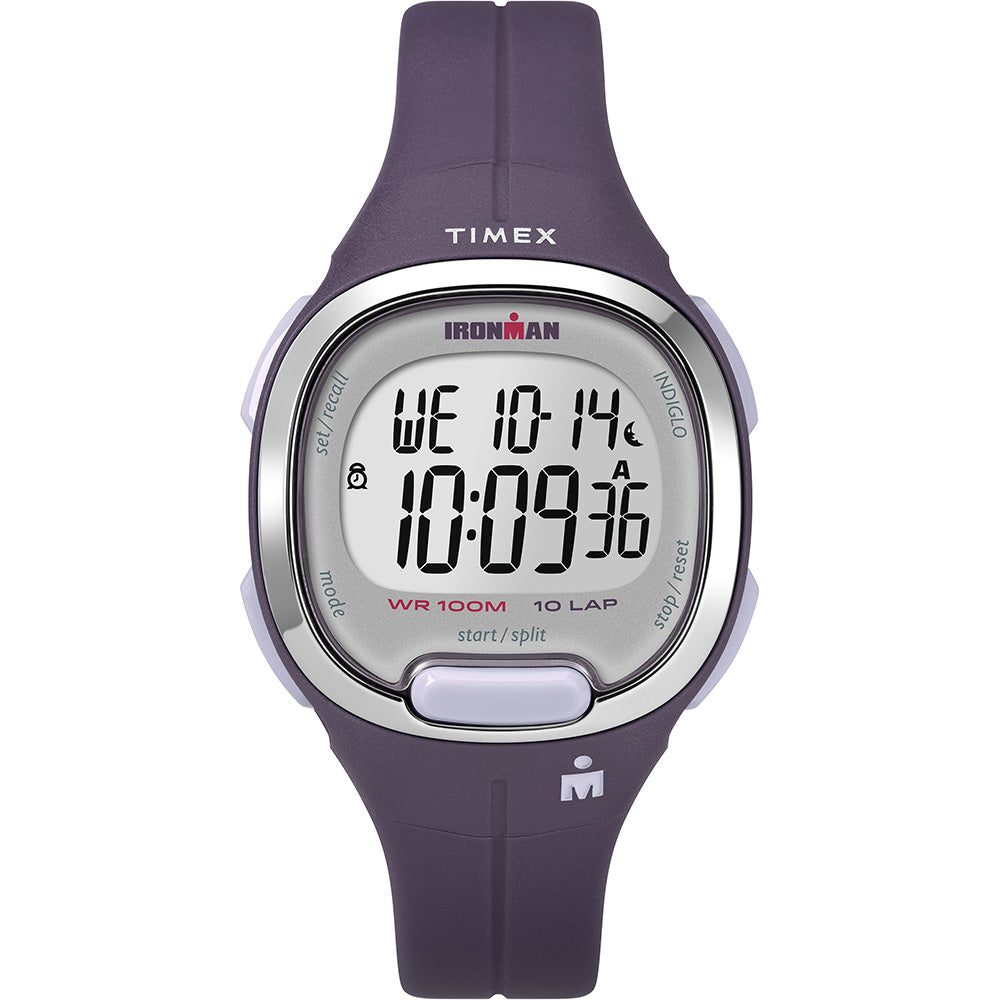 Timex Ironman Essential 10MS Watch - Purple & Chrome - TW5M19700