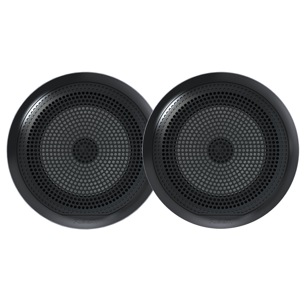 FUSION EL-F651B EL Series Full Range Shallow Mount Marine Black Speakers - 6.5" w/ LED Lights - 010-02080-10