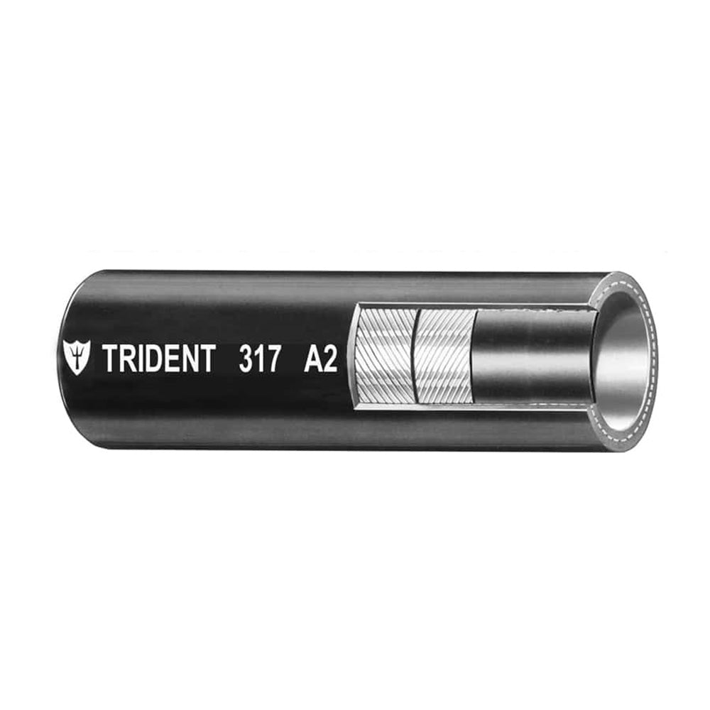 Trident Marine 5/8" x 50' Boxed A2 Fuel & Vent Line Hose - Black - 317-0586