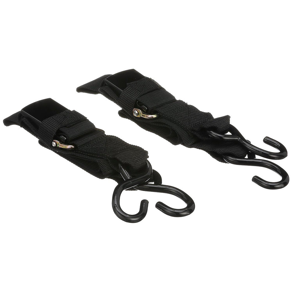 Attwood Quick-Release Transom Tie-Down Straps 2" x 4' Pair - 15232-7