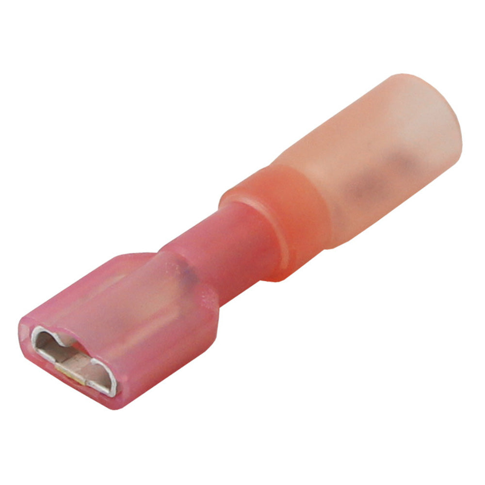 Pacer 22-18 AWG Heat Shrink Female Disconnect - 25 Pack - TDE18-250FI-25
