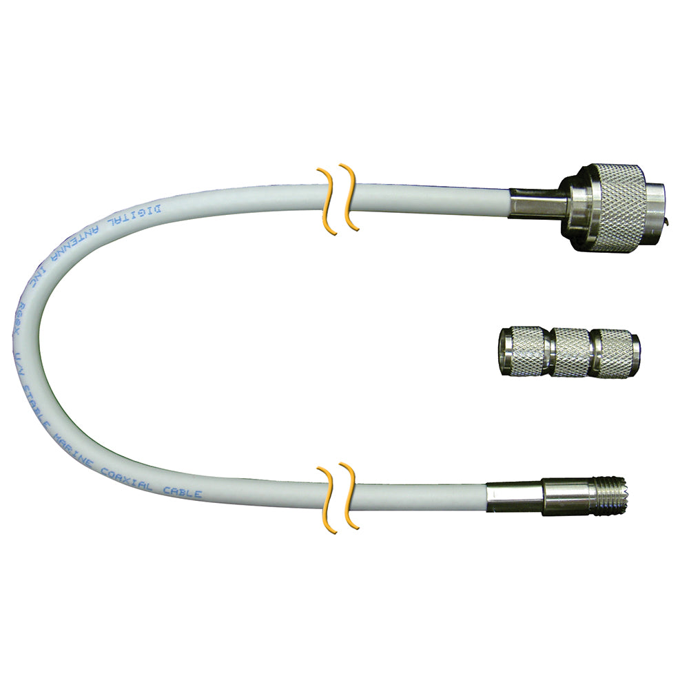 Digital Antenna RG-8X Cable w/N Male, Mini-UHF Female - 30' - C998-30