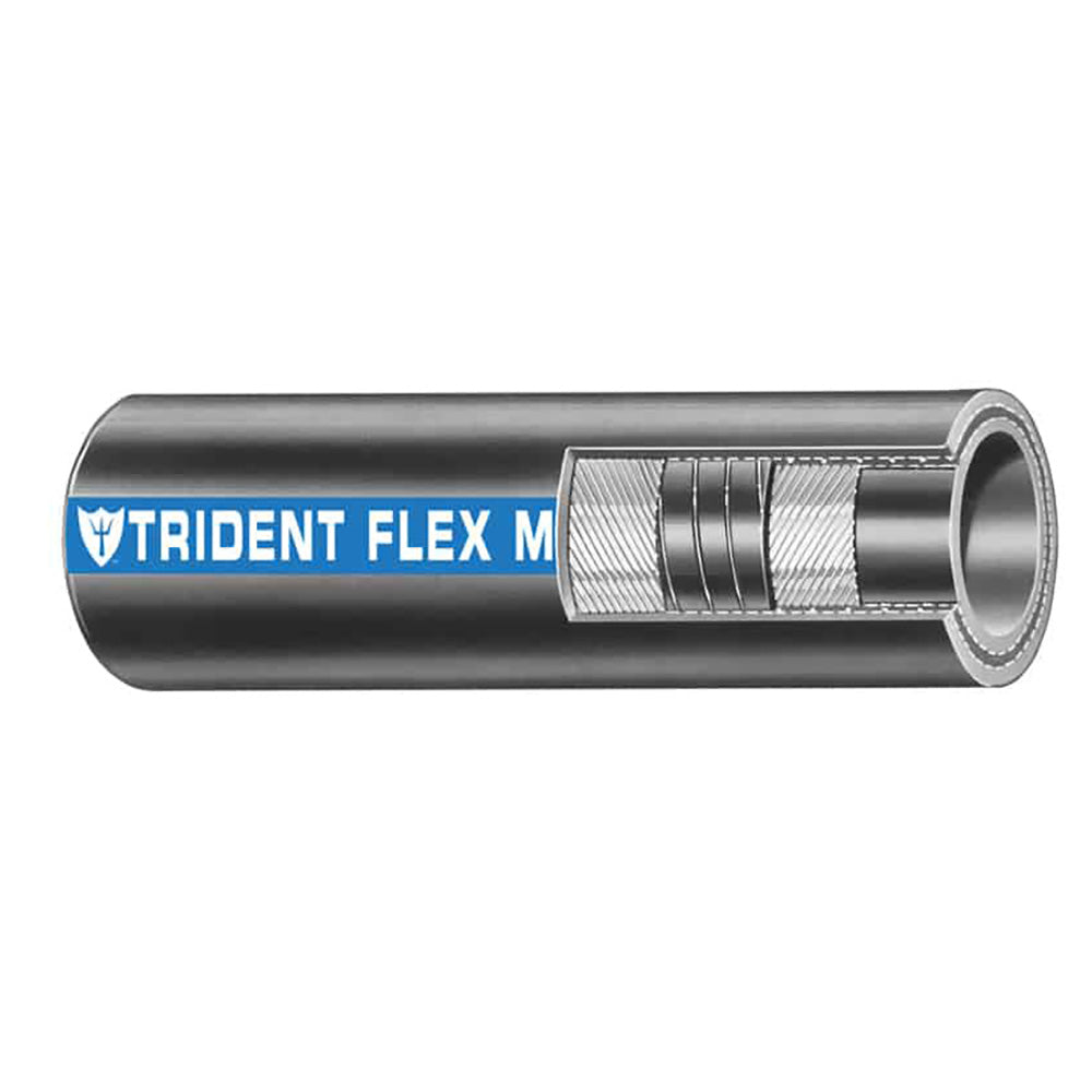 Trident Marine 1-1/4" Flex Marine Wet Exhaust & Water Hose - Black - Sold by the Foot - 100-1146-FT