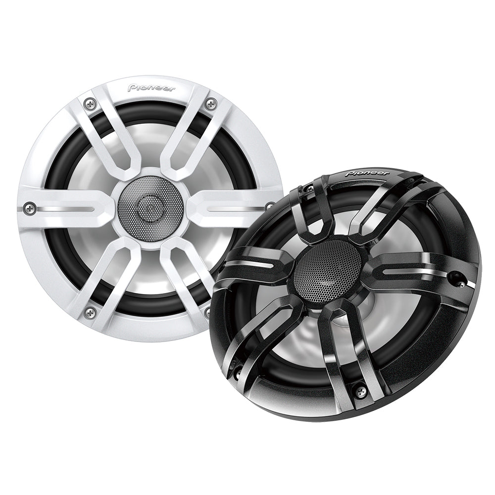 Pioneer 7.7" ME-Series Speakers - Black & White Sport Grille Covers - 250W - TS-ME770FS