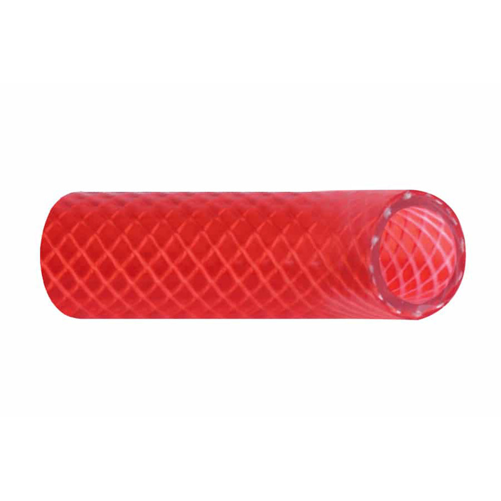 Trident Marine 3/4" Reinforced PVC (FDA) Hot Water Feed Line Hose - Drinking Water Safe - Translucent Red - Sold by the Foot - 166-0346-FT