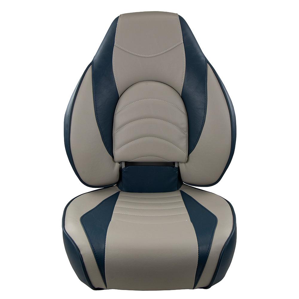 Springfield Fish Pro High Back Folding Seat - Blue/Grey - 1041631-1