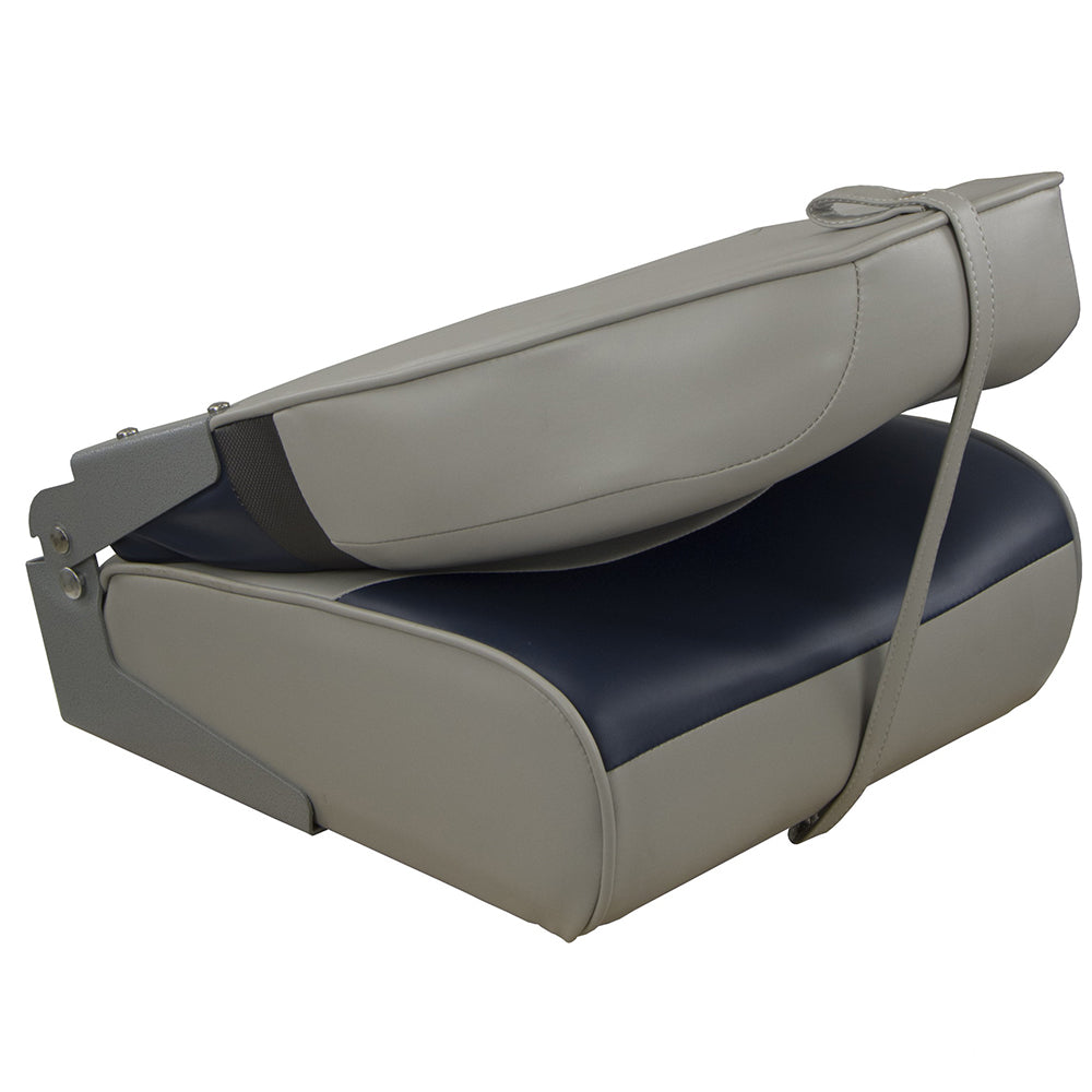 Springfield Premium Wave Folding Seat - Grey/Blue w/Meteor Stripe - 1062031