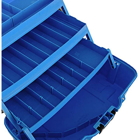 Plano 3-Tray Tackle Box w/Dual Top Access - Smoke & Bright Blue - PLAMT6231
