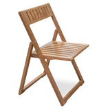 Whitecap Folding Slat Chair - Teak - 63059