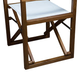 Whitecap Director's Chair w/White Batyline Fabric - Teak - 63061