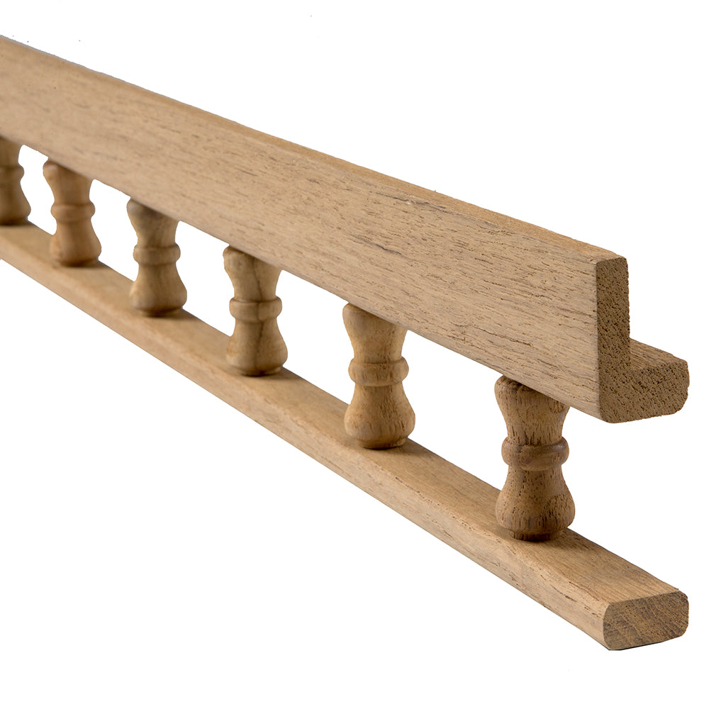 Whitecap Teak L-Type Pin Rail - 5' - 60703