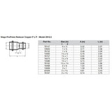 Viega ProPress 2" x 1-1/2" Copper Reducer - Double Press Connection - Smart Connect Technology - 78167