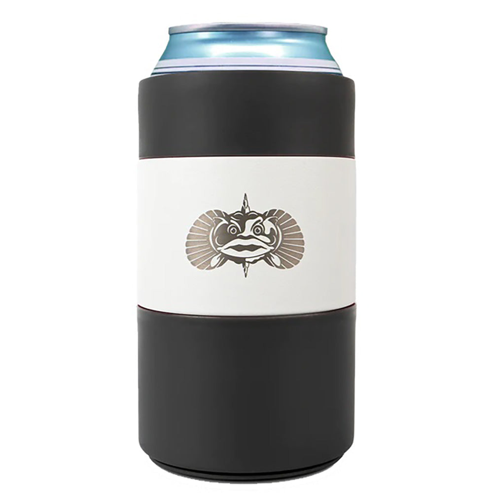 Toadfish Non-Tipping Can Cooler + Adapter - 12oz - White - 1030