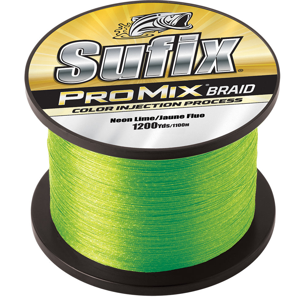 Sufix ProMix® Braid - 40lb - Neon Lime - 1200 yds - 630-340L