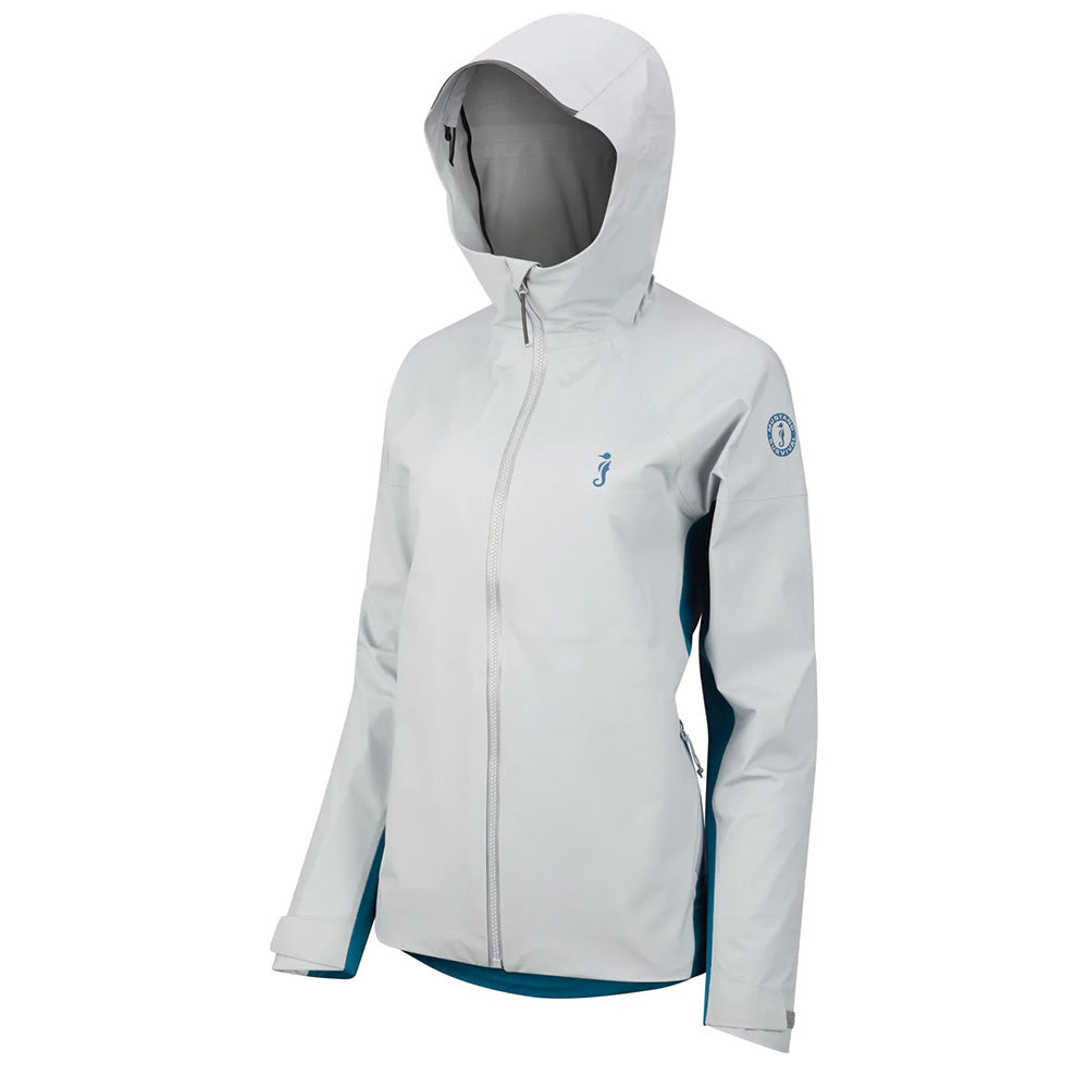 Mustang Women's Callan Waterproof Jacket - (Mid Grey - Ocean Blue) - Small - MJ2950-293-S-240