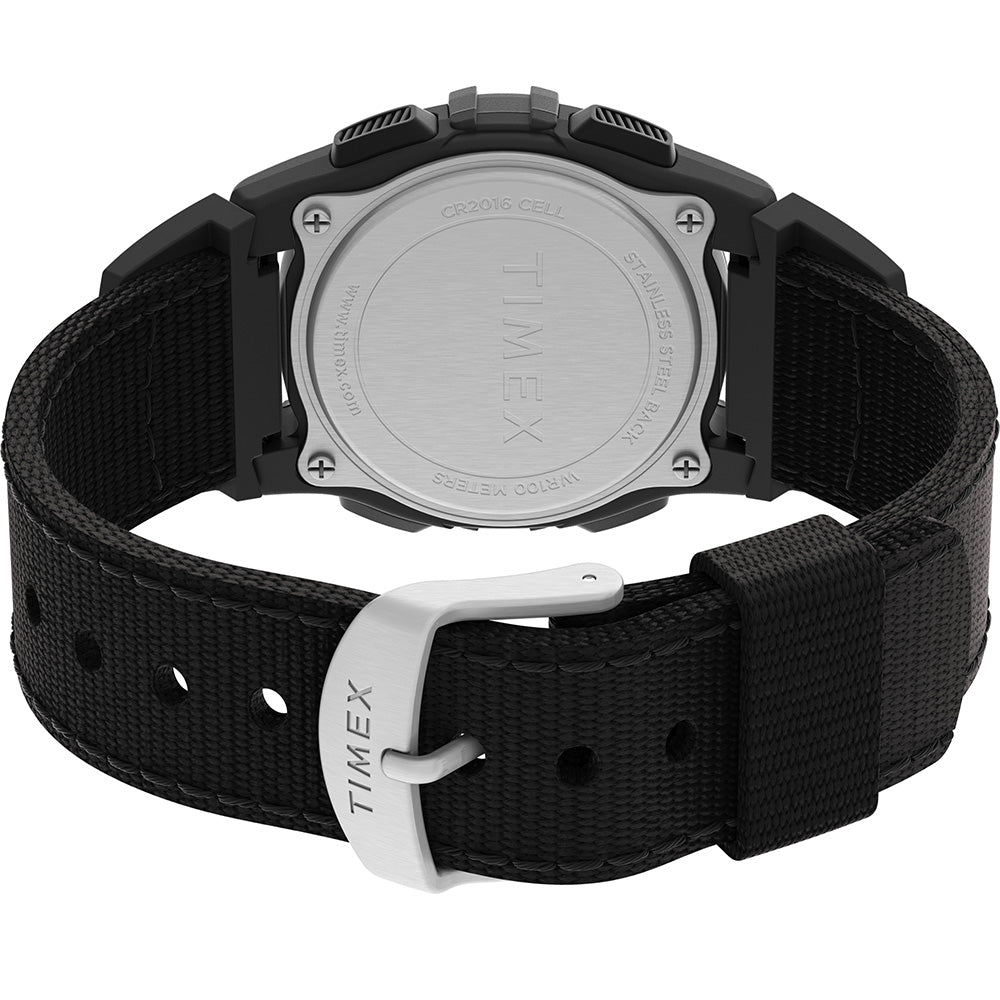 Timex Expedition CAT Midsize Black Resin Case - Black Fabric Strap - TW4B28000
