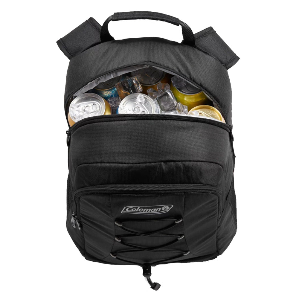 Coleman CHILLER™ 28-Can Soft-Sided Backpack Cooler - Black - 2158133