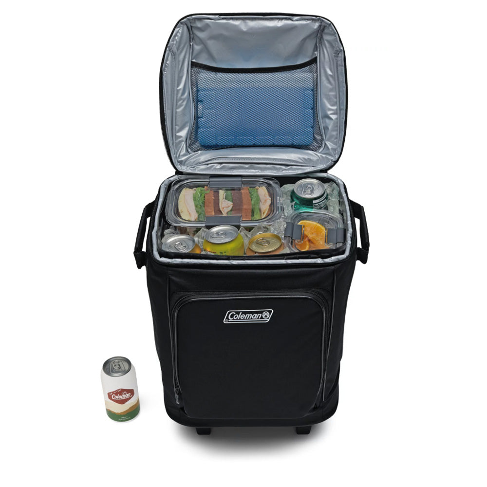 Coleman CHILLER™ 42-Can Soft-Sided Portable Cooler w/Wheels - Black - 2158136