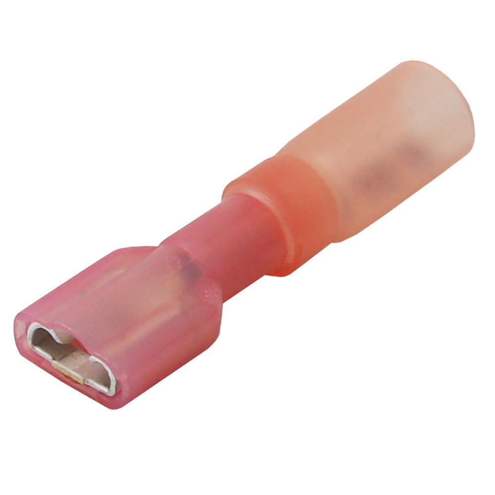 Pacer 22-18 AWG Heat Shrink Female Disconnect - 100 Pack - TDE18-250FI-100