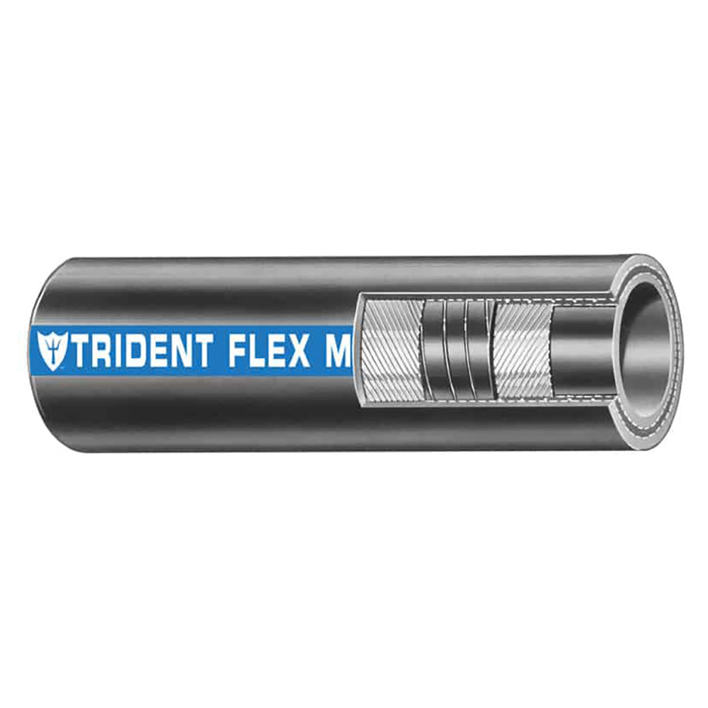 Trident Marine 3/4" Flex Marine Wet Exhaust & Water Hose - Black - Sold by the Foot - 100-0346-FT