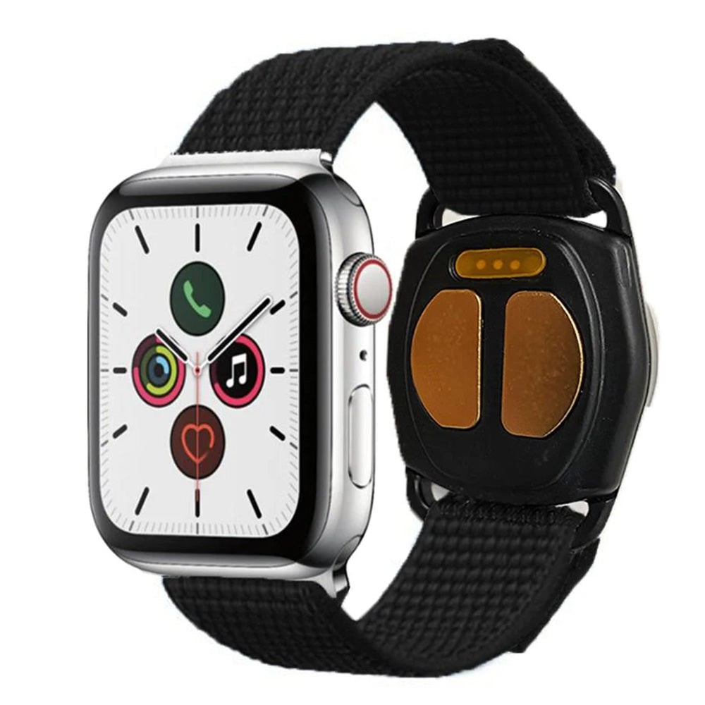 Reliefband Black Apple Smart Watch Band - Regular - SPTB-APLR