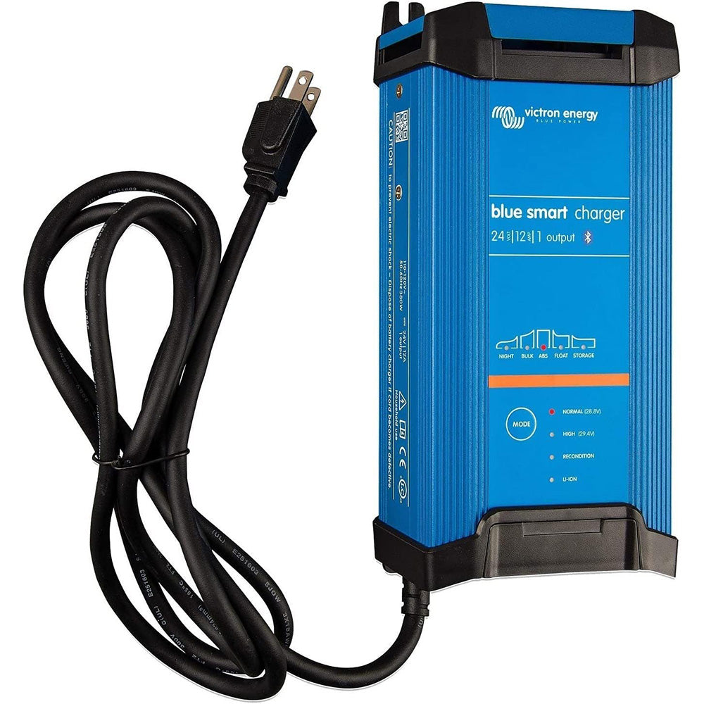 Victron Blue Smart IP22 24VDC 12A 1 Bank 120V Charger - Dry Mount - BPC241245102
