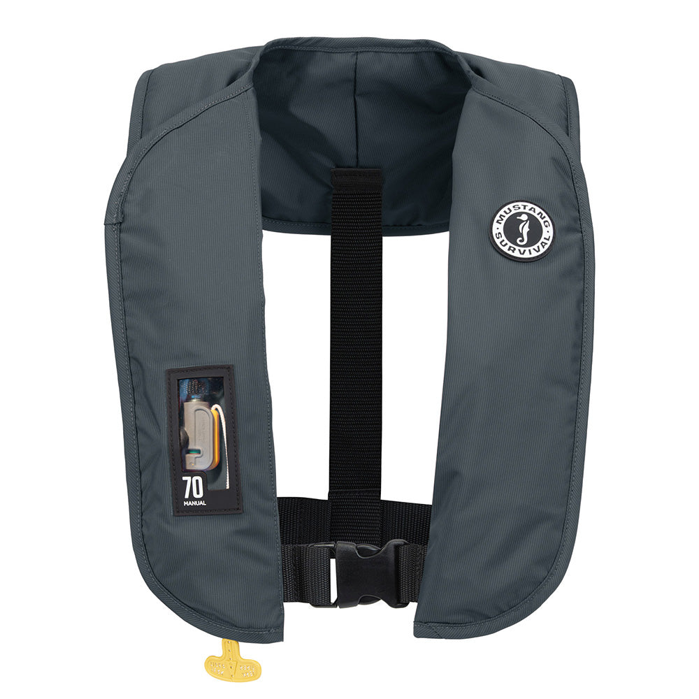 Mustang MIT 70 Manual Inflatable PFD - Admiral Grey - MD4041-191-0-202