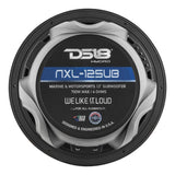 DS18 HYDRO 12" Subwoofer w/RGB Lights - 700W - Matte Black - NXL-12SUB/BK