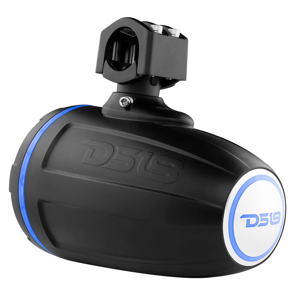 DS18 HYDRO 1.75" Driver Wakeboard Pod Tower Speaker w/Integrated RGB LED Lights - Black - 900W - NXL-XDT/BK
