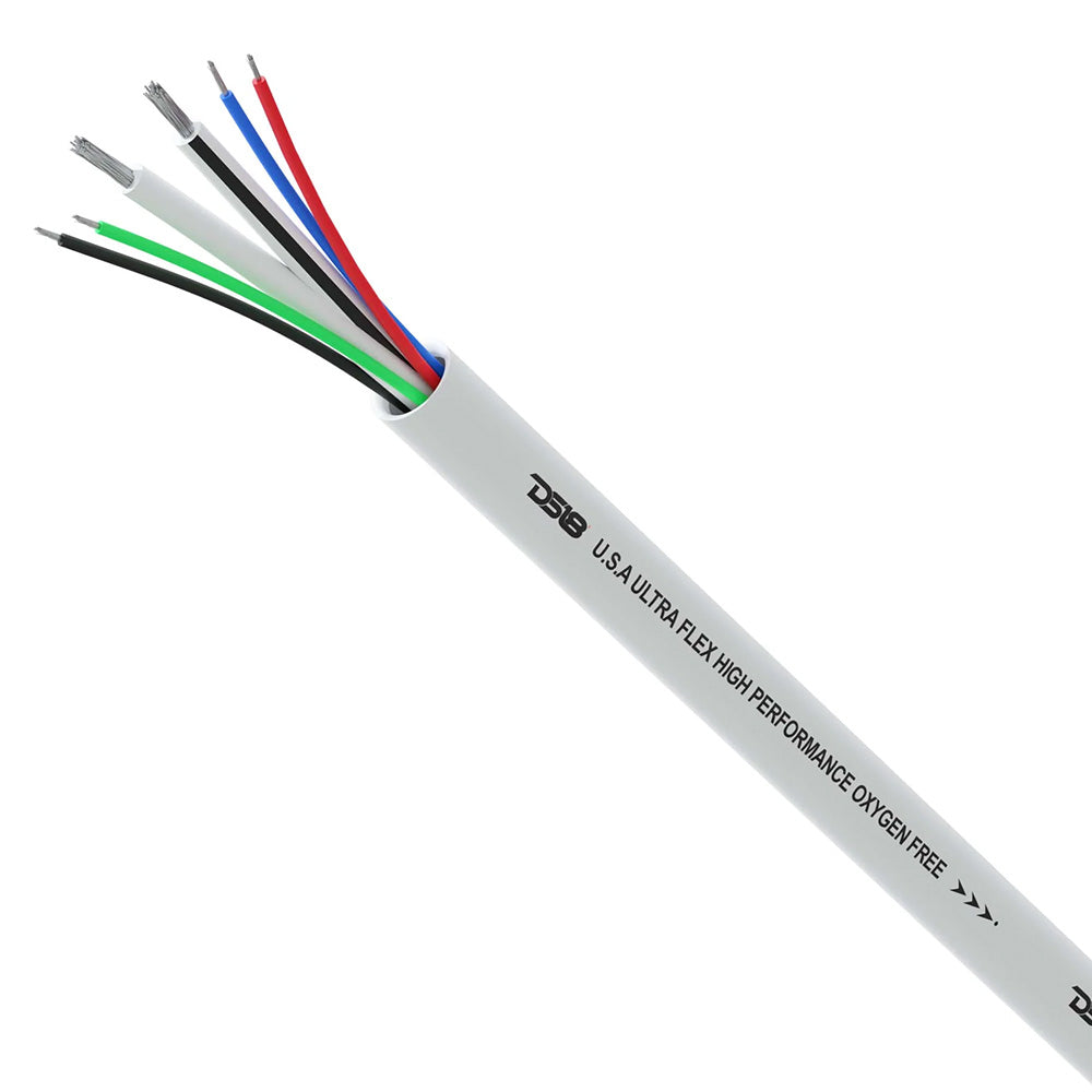 DS18 Marine Tinned OFC 18GA RGB Wire w/16GA Speaker Wire - 100' Spool - MOFC16/18GA-100SWRGB