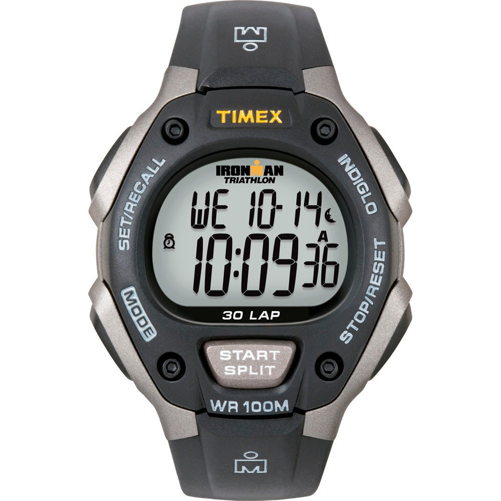 Timex Ironman Triathlon 30 Lap - Black/Silver - T5E901