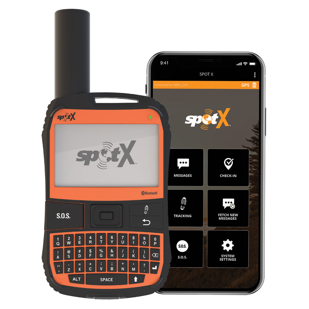 SPOT X 2-Way Satellite Messaging, GPS Tracking & SOS Feature w/GEOS Qwerty Keyboard & Bluetooth - SPOT-X-HD-X-B