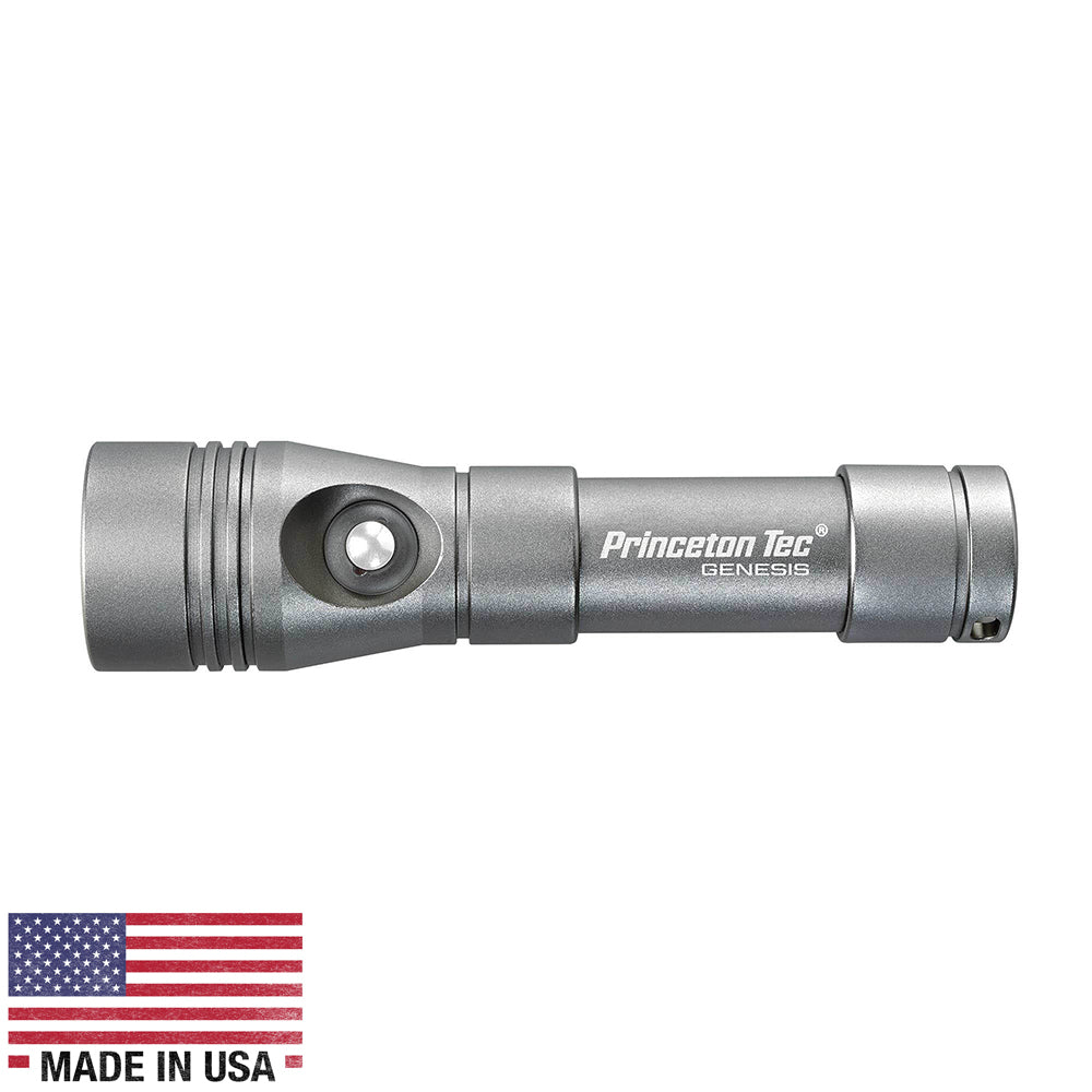 Princeton Tec Genesis Rechargeable Flashlight - Gray - G1-RC-GY