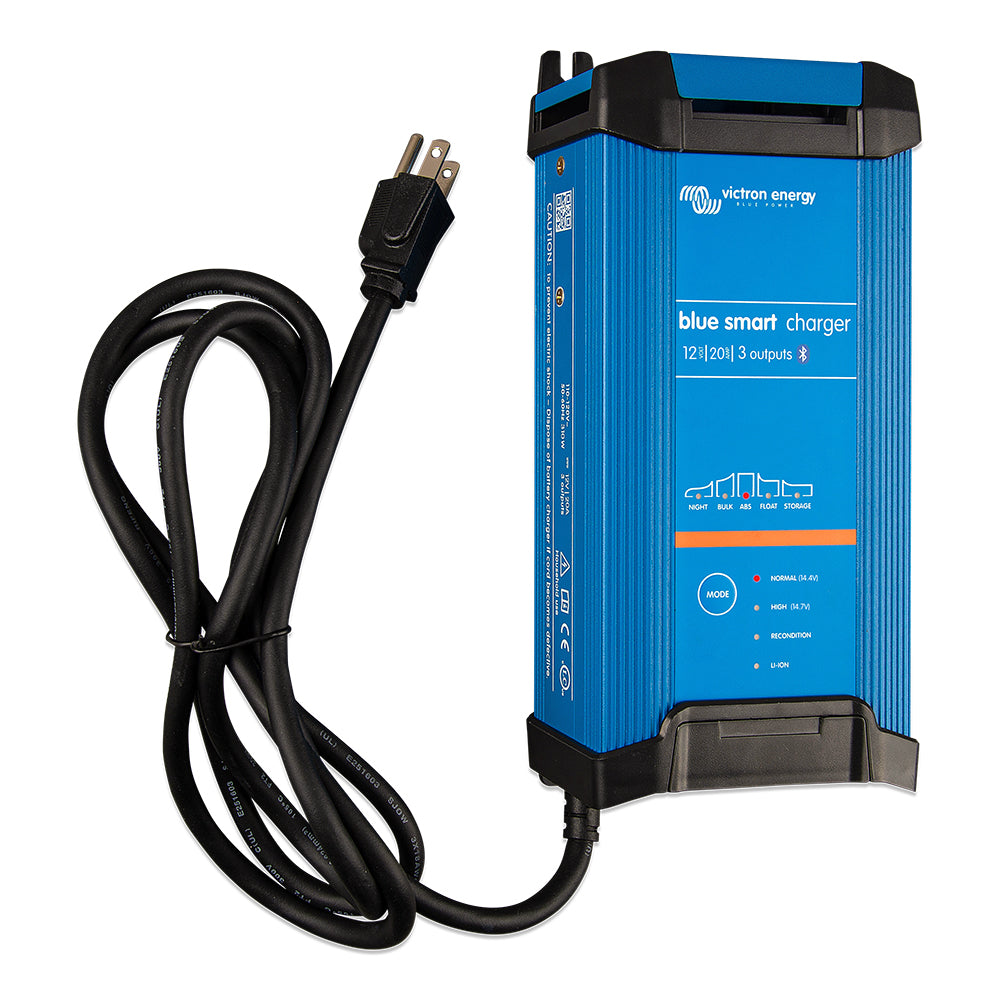 Victron Blue Smart IP22 12VDC 20A 1 Bank 120V Charger - Dry Mount - BPC122045102