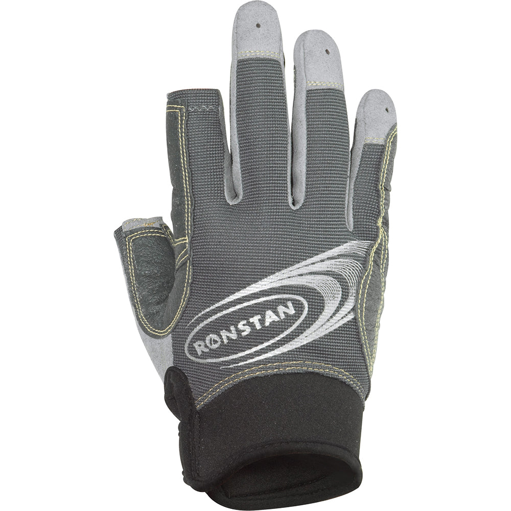 Ronstan Sticky Race Glove - 3-Finger - Grey - XXL - RF4881XXL