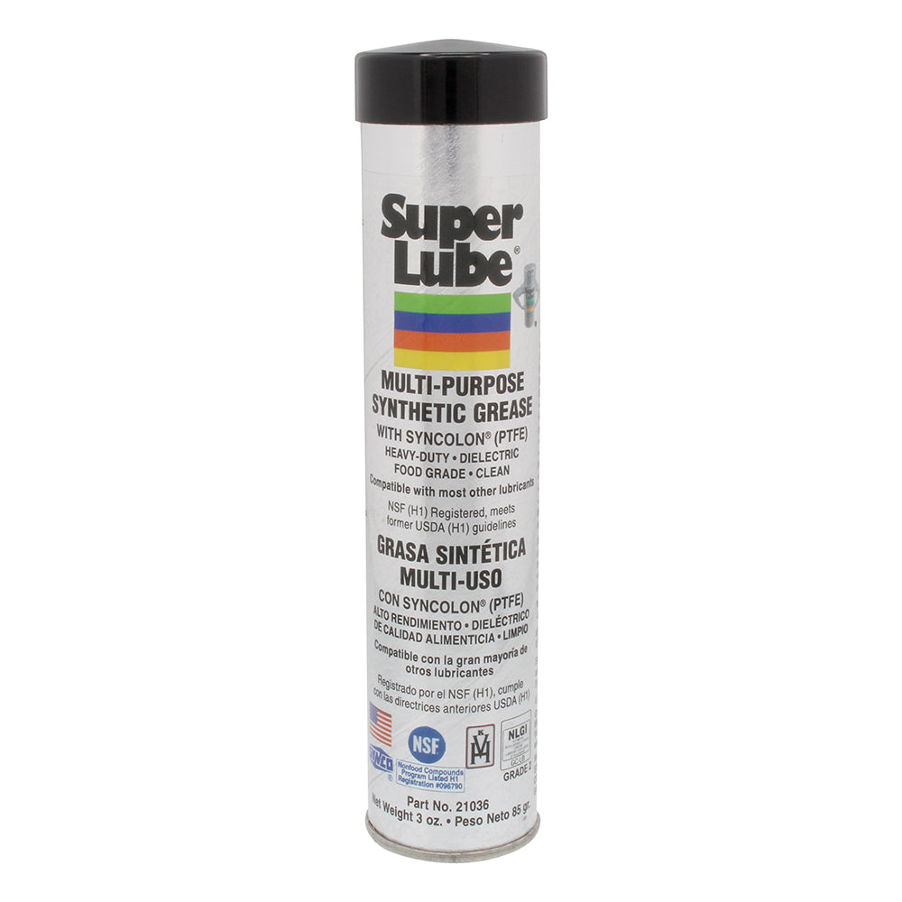 Super Lube Multi-Purpose Synthetic Grease w/Syncolon® (PTFE) - .3oz Cartridge - 21036