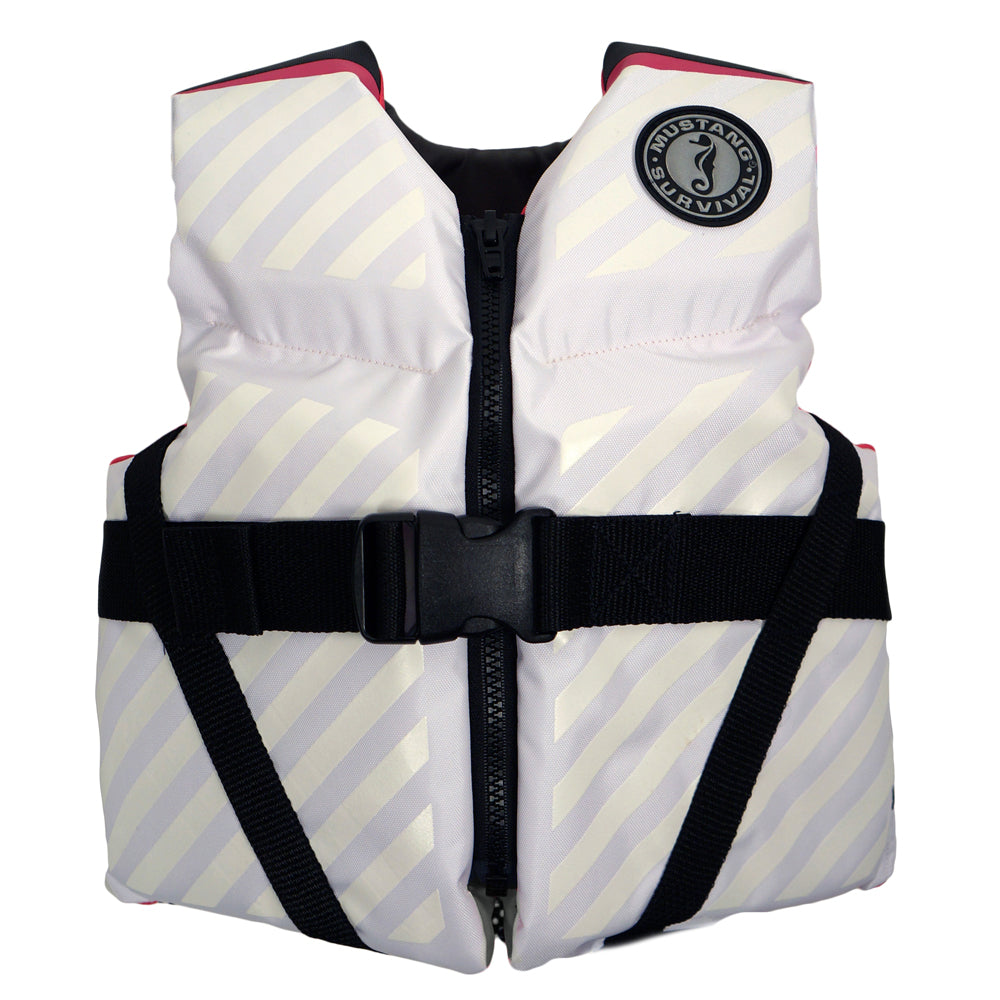 Mustang Lil' Legends 70 Youth Vest - 50-90lbs - Pink/White - MV3270-254