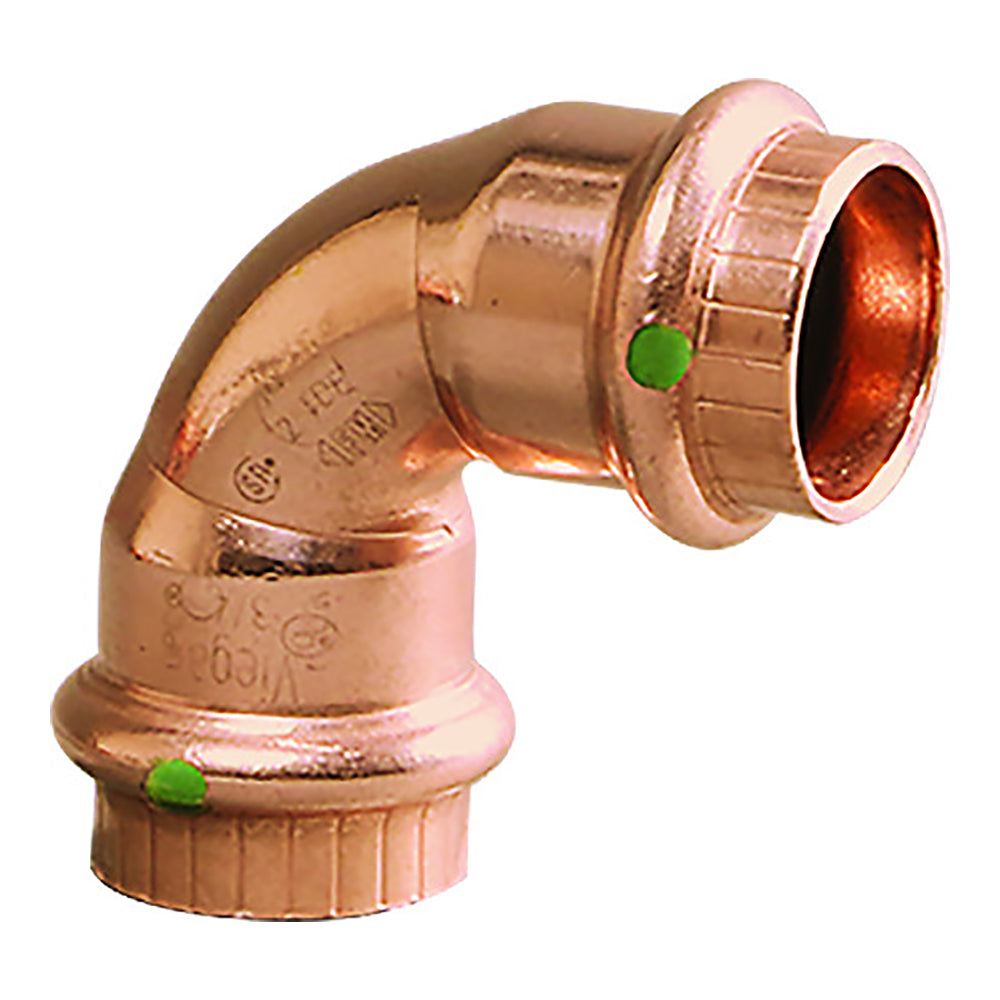 Viega ProPress 1" - 90° Copper Elbow - Double Press Connection - Smart Connect Technology - 77027