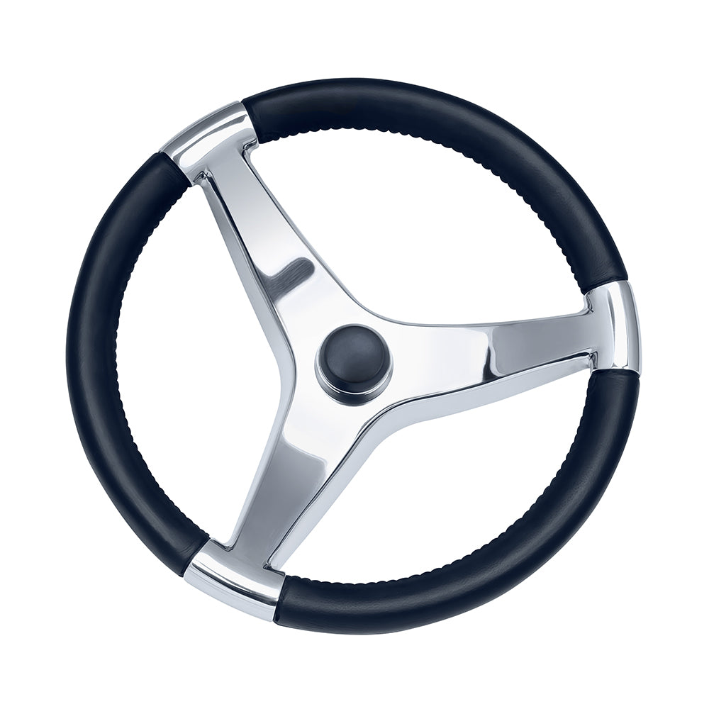 Schmitt & Ongaro Evo Pro 316 Cast Stainless Steel Steering Wheel - 13.5"Diameter - 7241321FG
