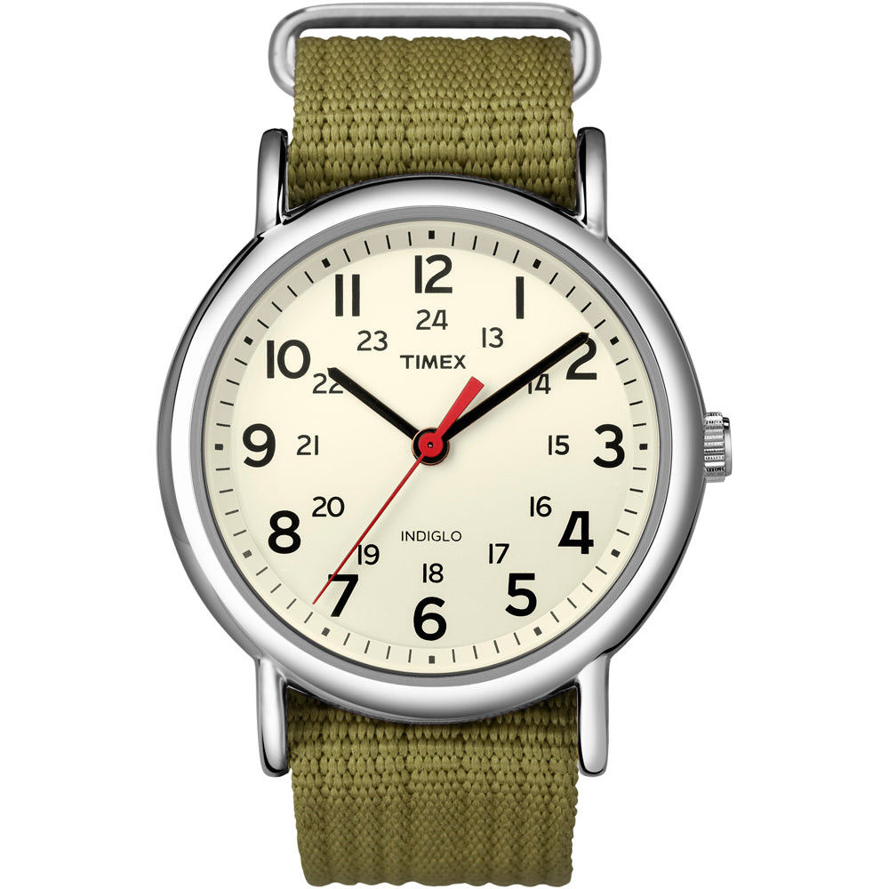 Timex Weekender® Slip-Thru Watch - Olive Green - T2N651