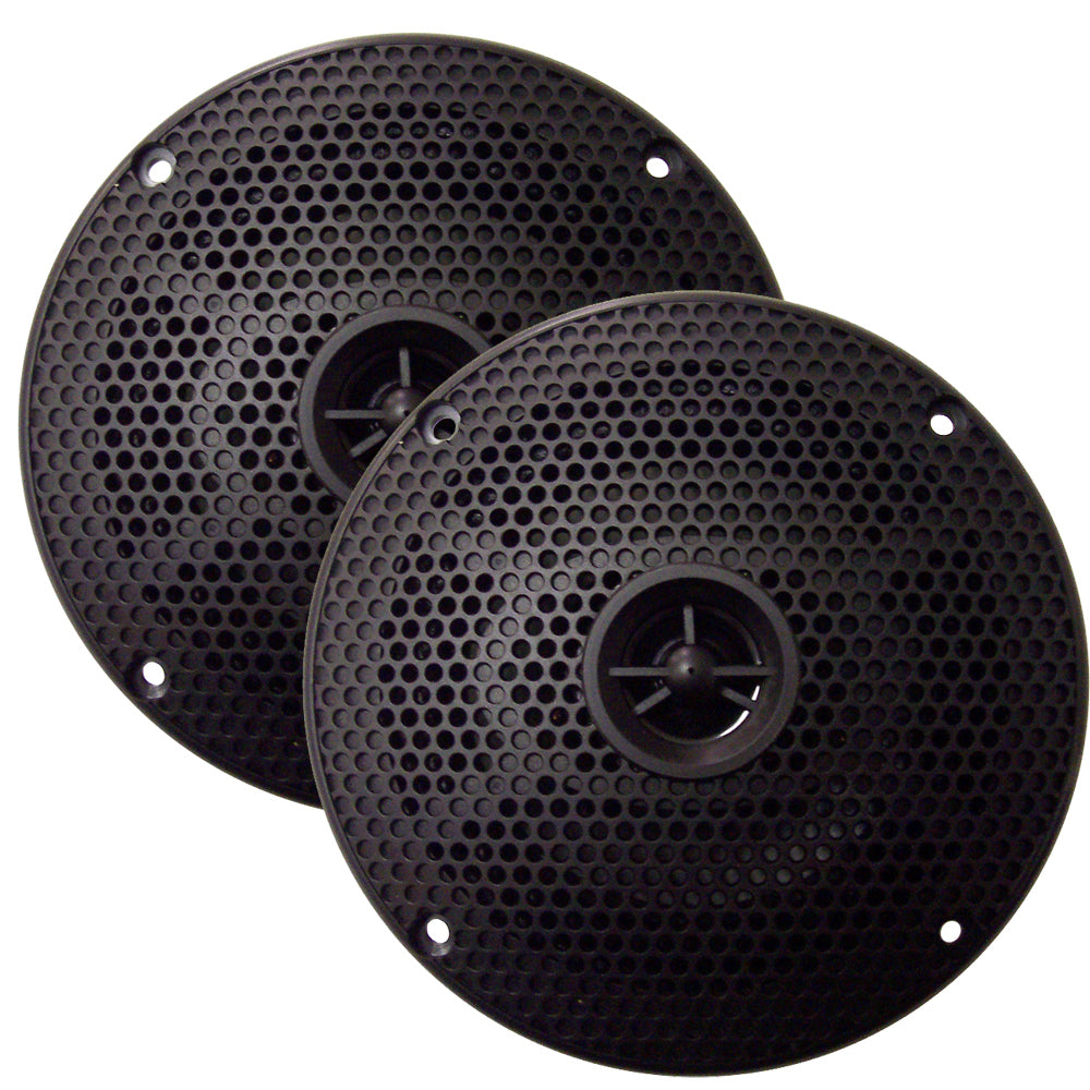SeaWorthy 5" Round 2-Way Speakers - 75W - Black - SEA5582B