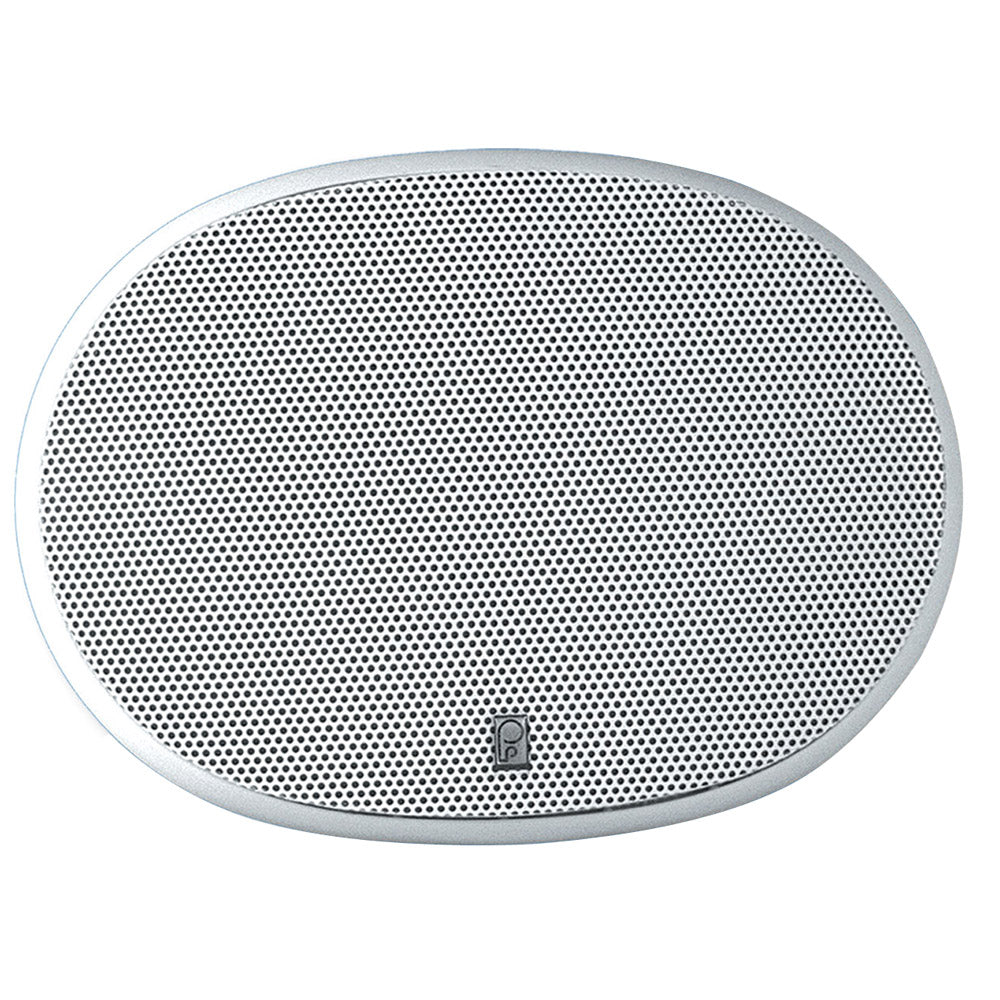 Poly-Planar 6" x 9" 3-Way Platinum Oval Marine Speaker - (Pair) White - MA6900