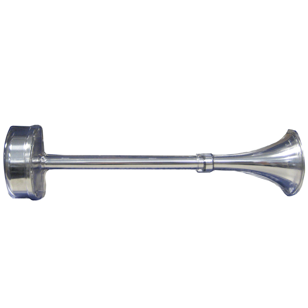 Schmitt & Ongaro Standard Single Trumpet Horn -12V- Stainless Exterior - 10025