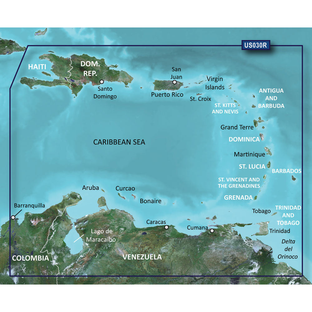 Garmin BlueChart® g2 HD - HXUS030R - Southeast Caribbean - microSD™/SD™ - 010-C0731-20