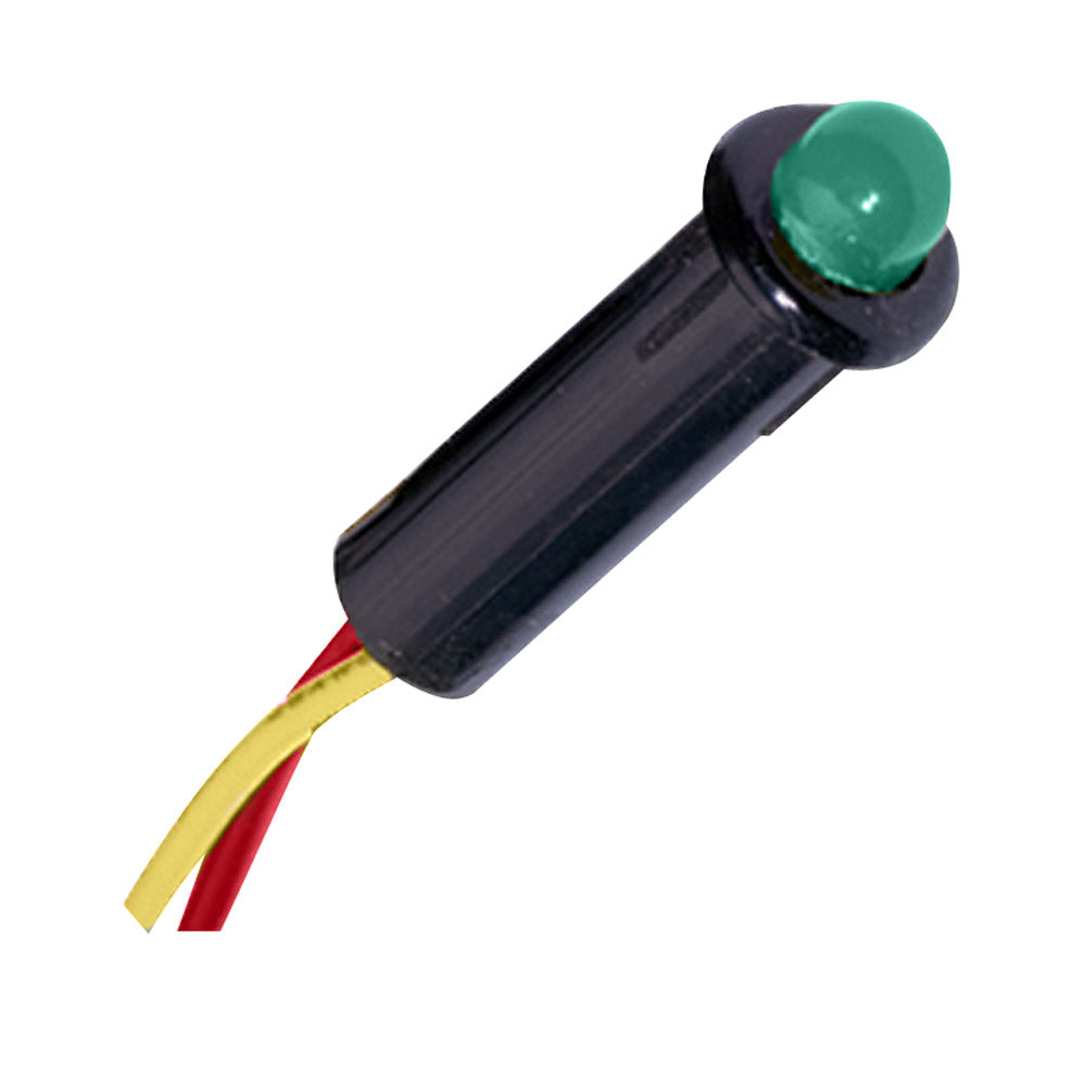 Paneltronics LED Indicator Light - Green - 12-14 VDC - 1/4" - 048-004