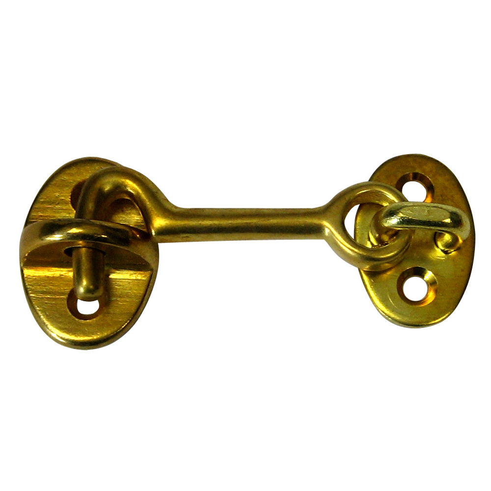 Whitecap Cabin Door Hook - Polished Brass - 2" - S-1401BC